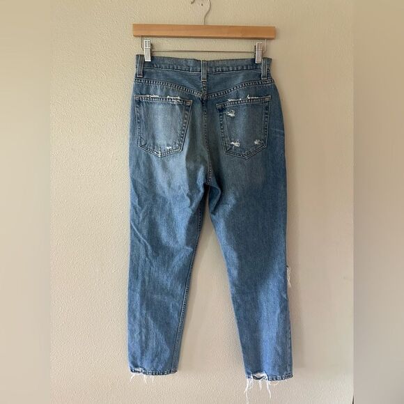 Reformation Julia High Waist Cigarette Jean Straight Leg Distressed Size 28 - Picture 8 of 9